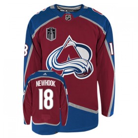 Colorado Avalanche Trikot Alex Newhook 18 Adidas Stanley Cup 2022 Authentic - Herren